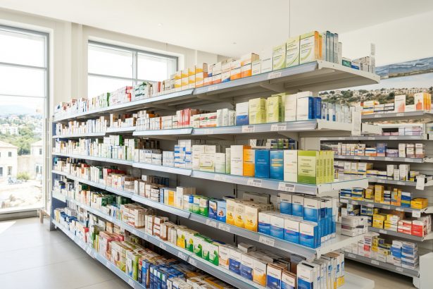 Półka z wyrobami tytoniowymi w bułgarskim supermarkecie